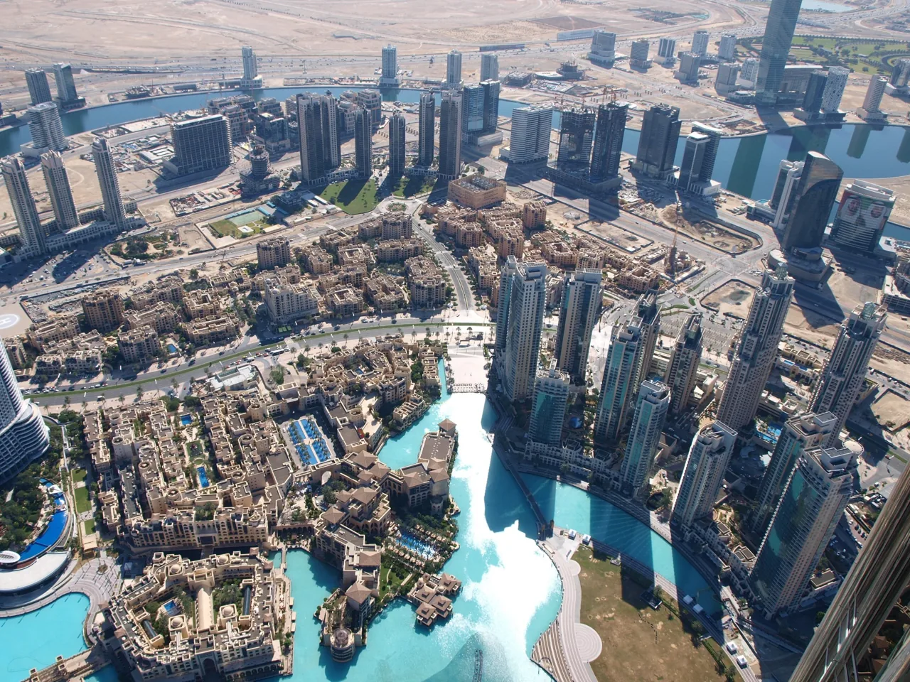 Downtown Dubai from above